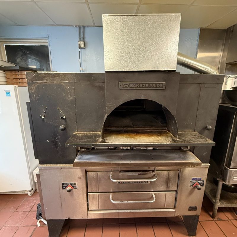 Bakers Pride FC-516 Top DS-805 Bottom Double Stacked Pizza Ovens With Stones