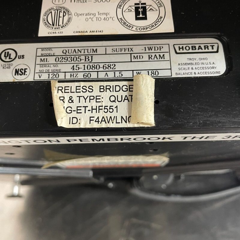 Hobart Quantum Deli Scale With Printer - Image 11