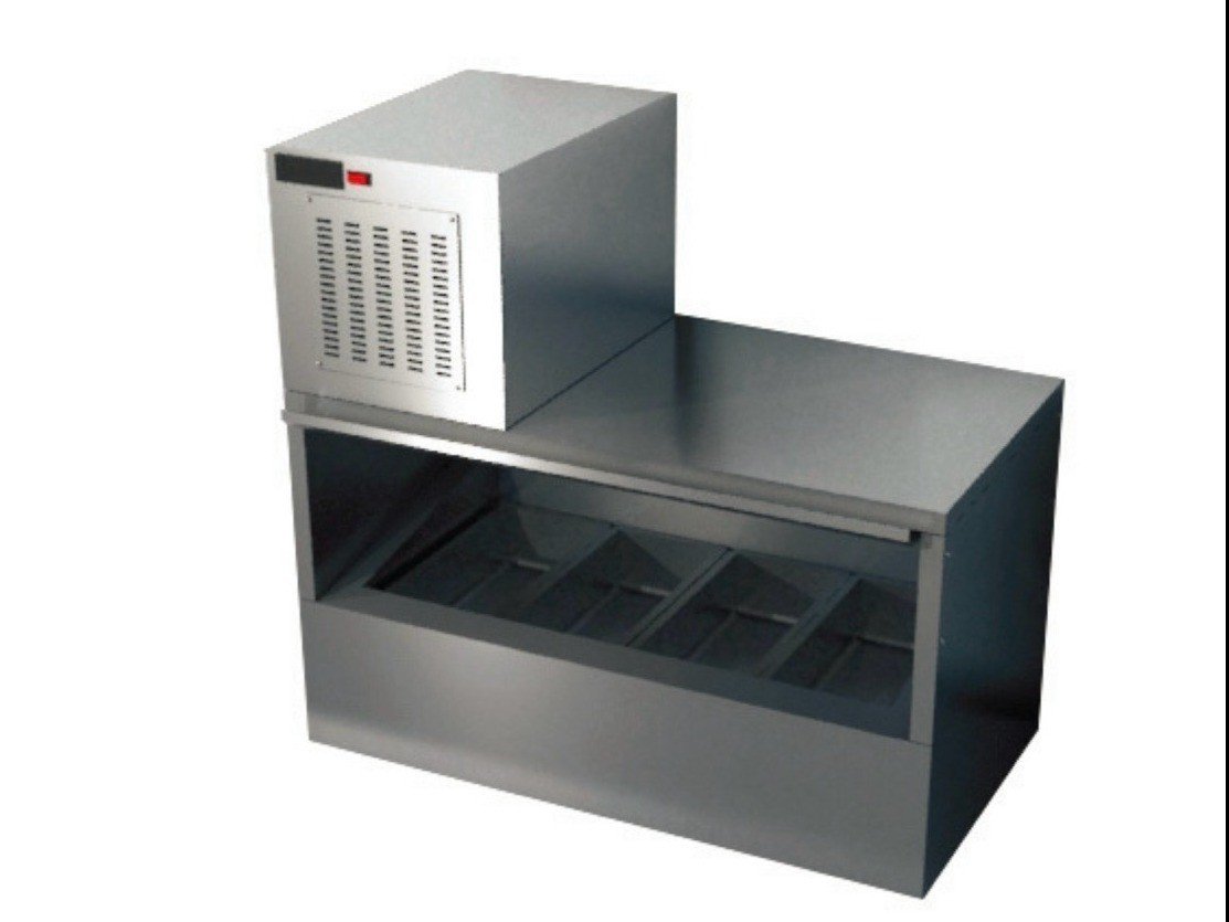 New Randell CR9046M-CFA-R Pan Countertop Rail with Condenser