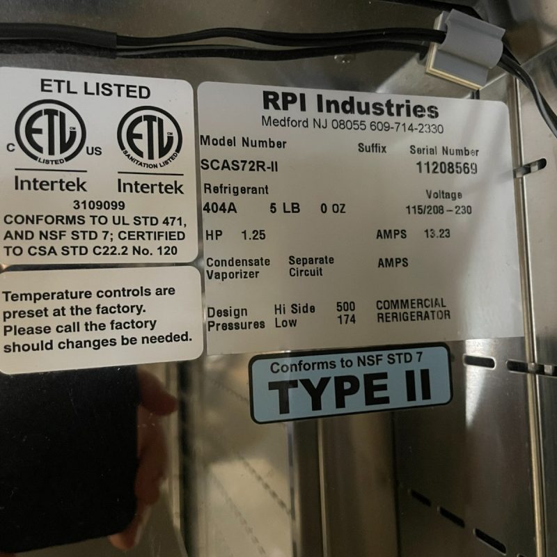 RPI Open Air SCAS72R-II Merchandiser Refrigerator - Image 7