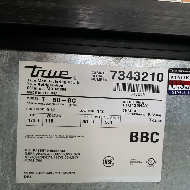 True T-50-GC-HC 49" Glass Chiller - Image 15