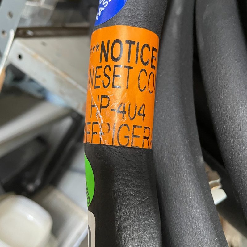 New Black Insulated Pre-Charged HP-404 Refrigerant Line Set - Image 8