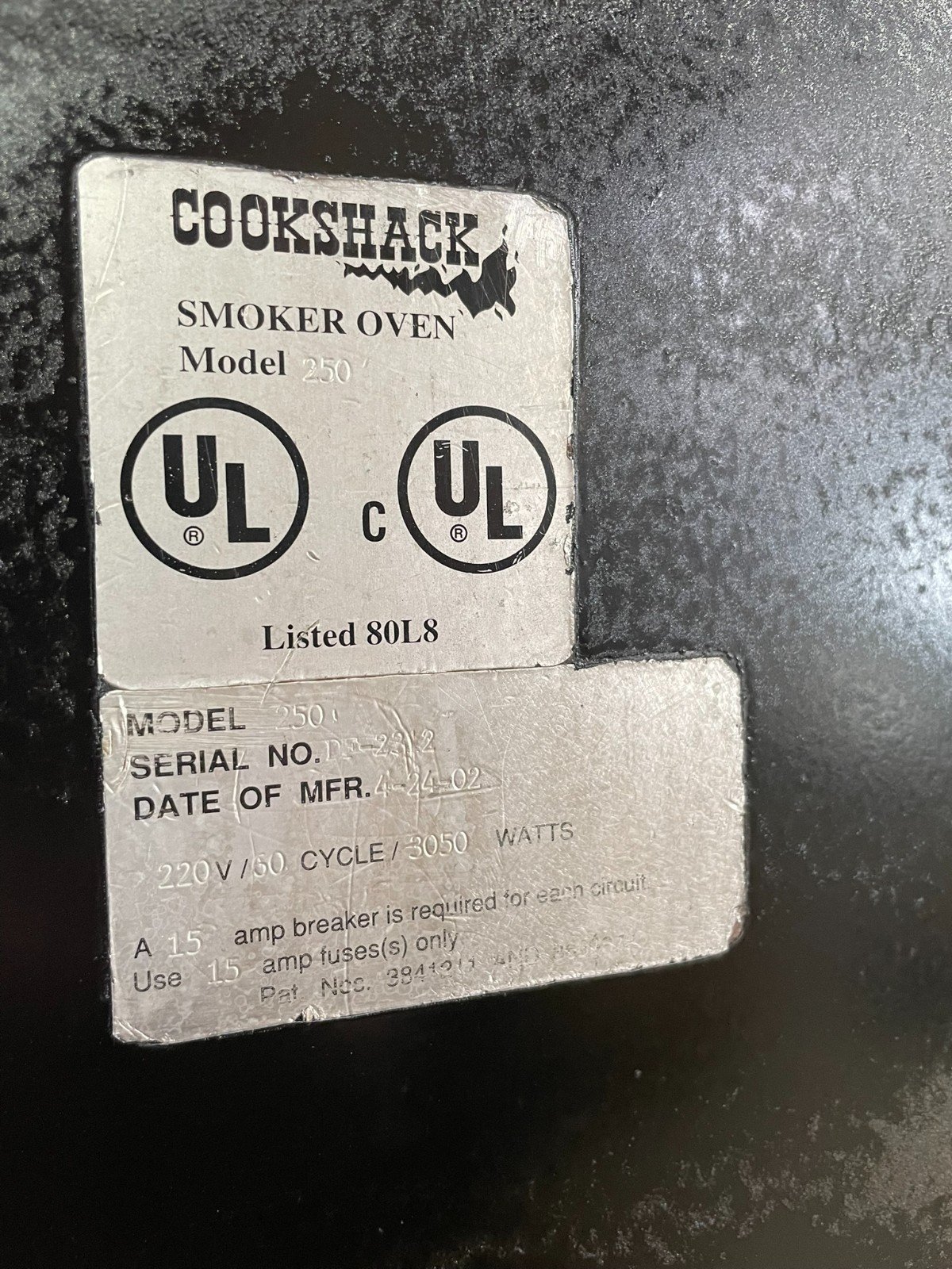 CookShack 250 Smoker Oven SM260 - Image 14