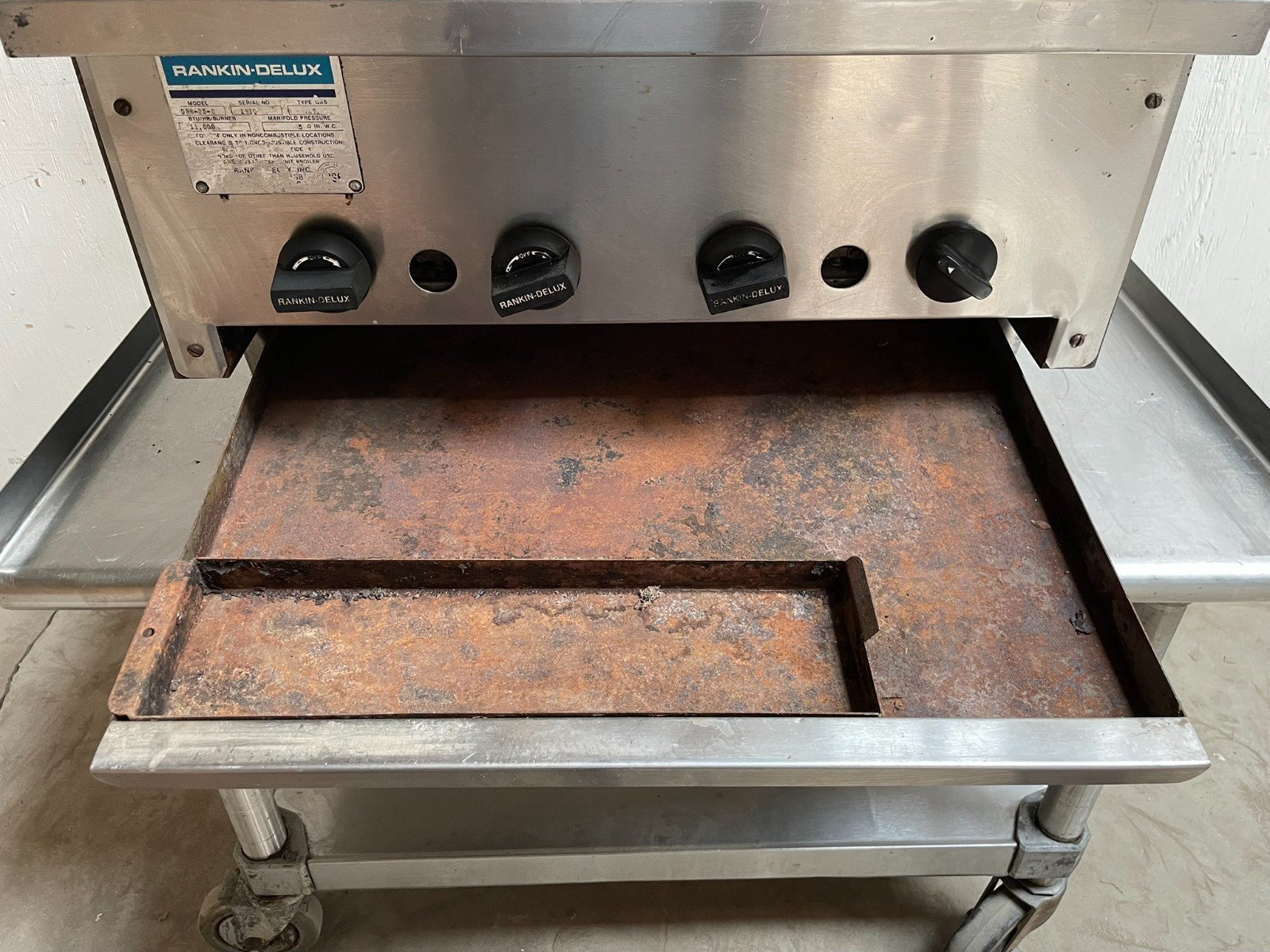 Rankin-Delux DRB-25-C Radiant Charbroiler Propane - Image 11