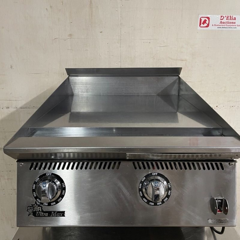 Star 824TCHSA Ultra-Max 24" Chrome Plated Propane Thermostatic Griddle