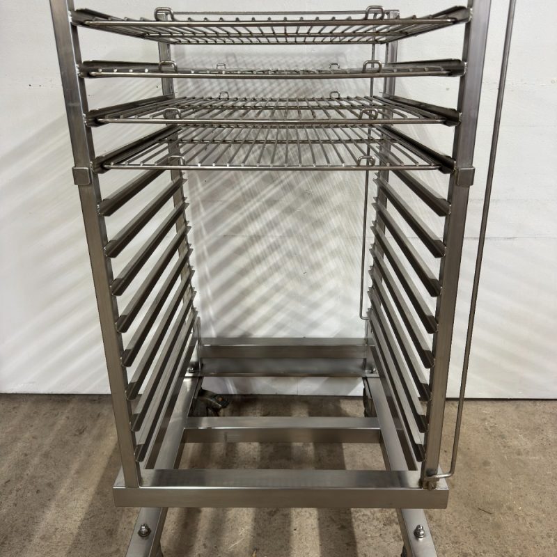 Stainless Steel 12 Tier Roll-In Rack on Casters - Image 14