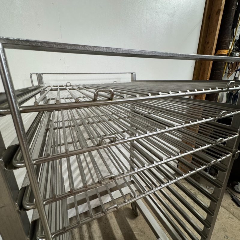Stainless Steel 12 Tier Roll-In Rack on Casters - Image 7