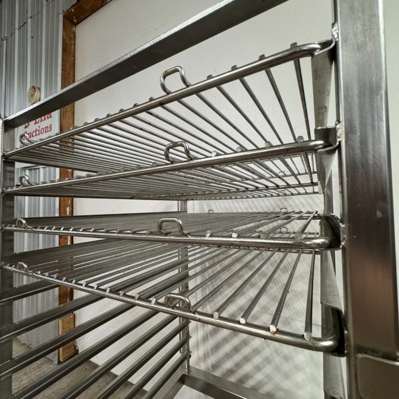 Stainless Steel 12 Tier Roll-In Rack on Casters - Image 8