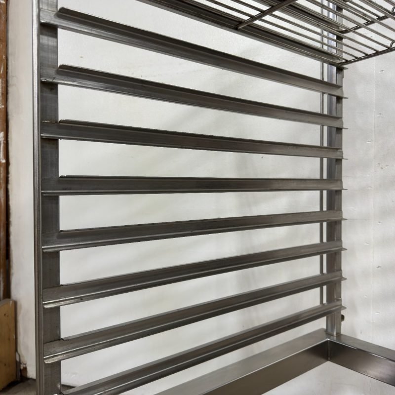 Stainless Steel 12 Tier Roll-In Rack on Casters - Image 9
