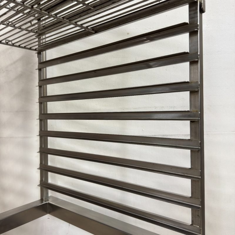 Stainless Steel 12 Tier Roll-In Rack on Casters - Image 10
