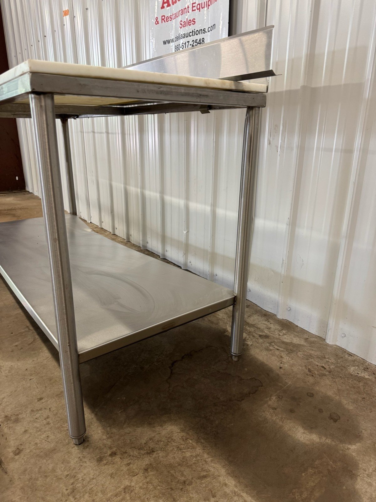 Stainless Steel Table with Cutting Board Top - Image 4