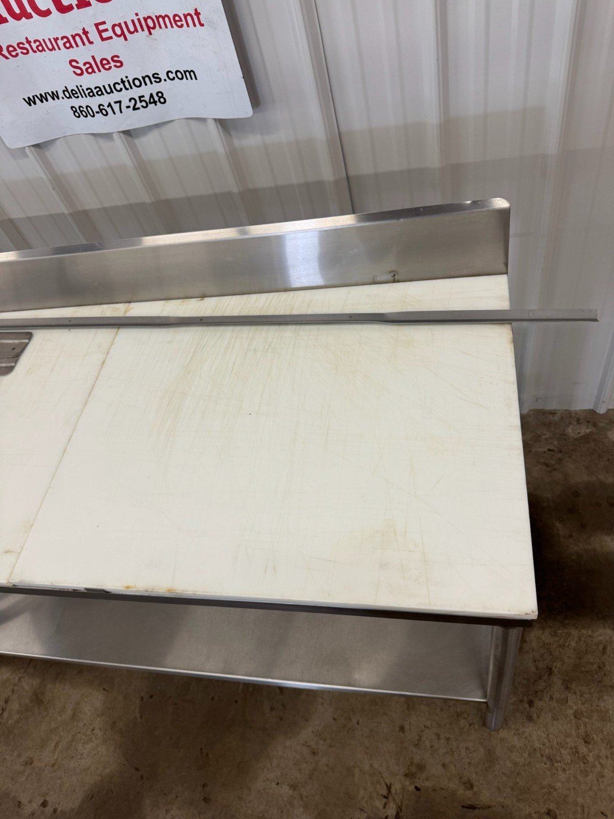 Stainless Steel Table with Cutting Board Top - Image 7