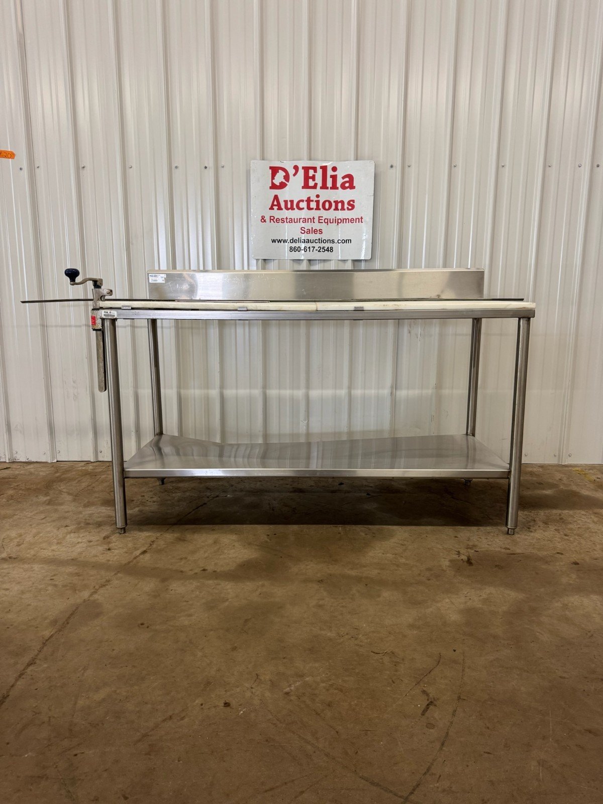 Stainless Steel Table with Cutting Board Top