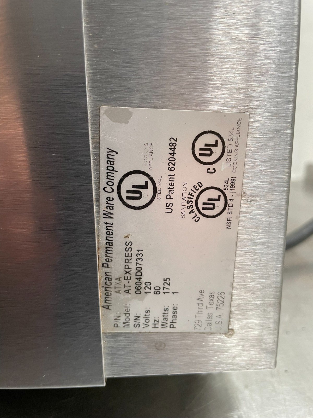 APW Wyott AT-EXPRESS Electric Conveyor Toasters - Image 14
