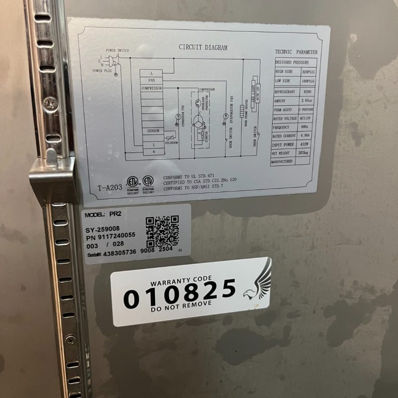 Precision PR2 Reach-In 2-Door Refrigerator - Image 9